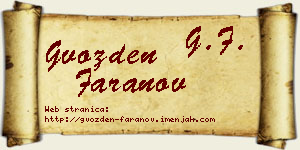 Gvozden Faranov vizit kartica